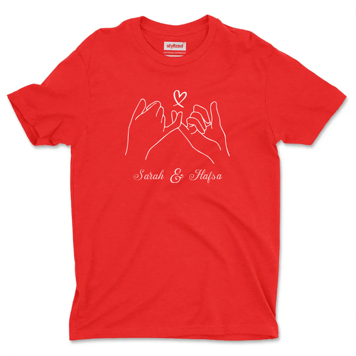Custom Pinky Promise T - shirt - Classic - Red / XS - T - Shirt