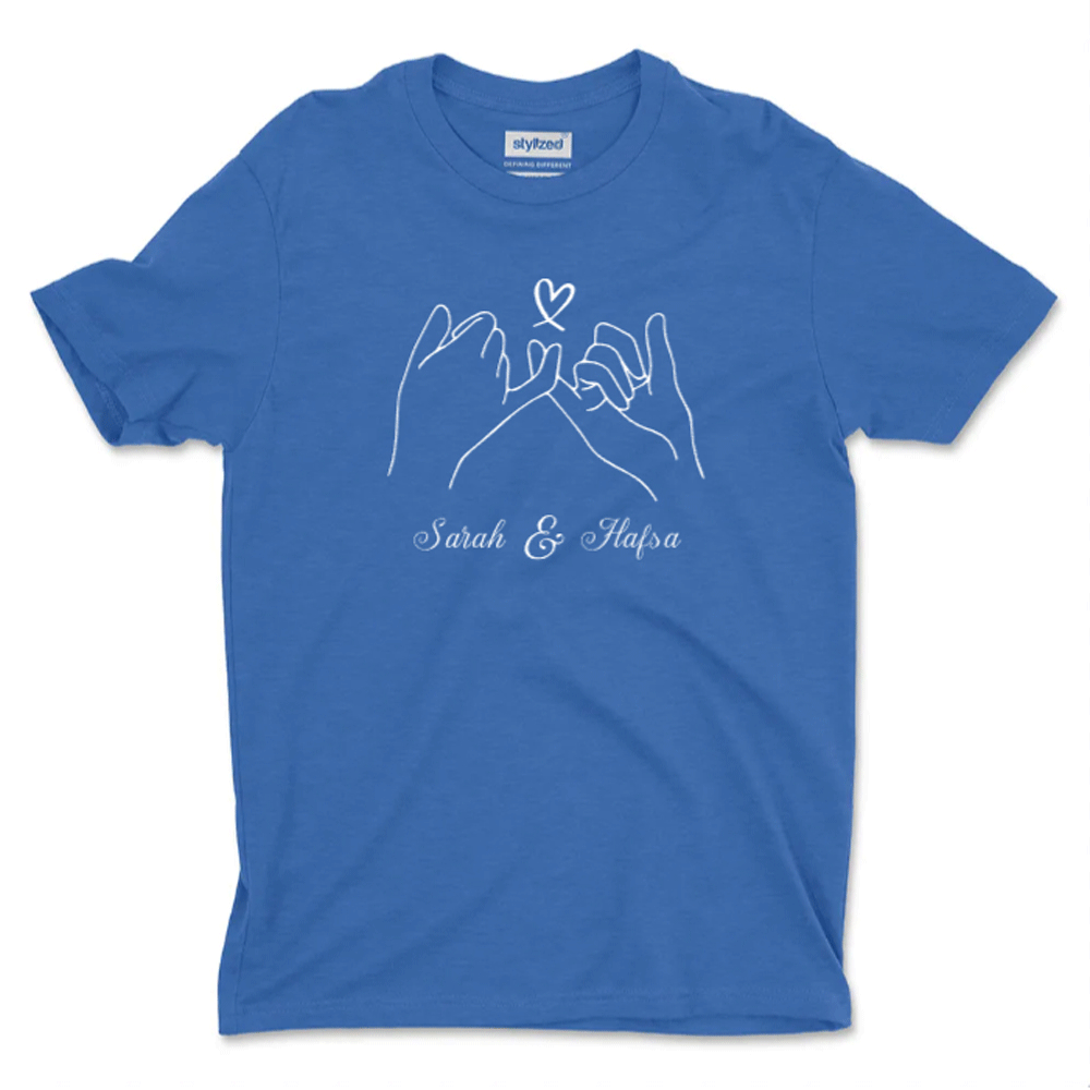 Custom Pinky Promise T - shirt - Classic - Royal Blue / XS - T - Shirt