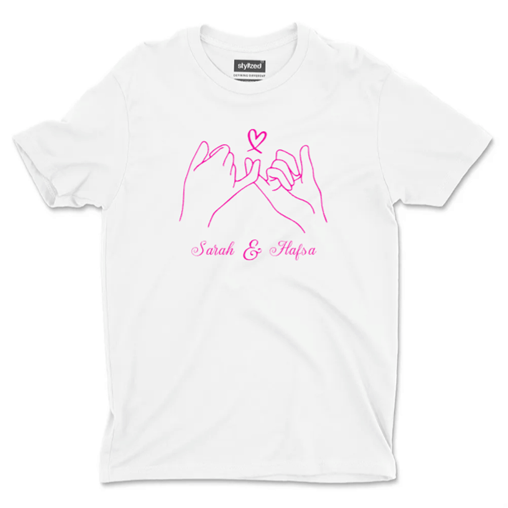 Custom Pinky Promise T - shirt - Classic - White / XS - T - Shirt