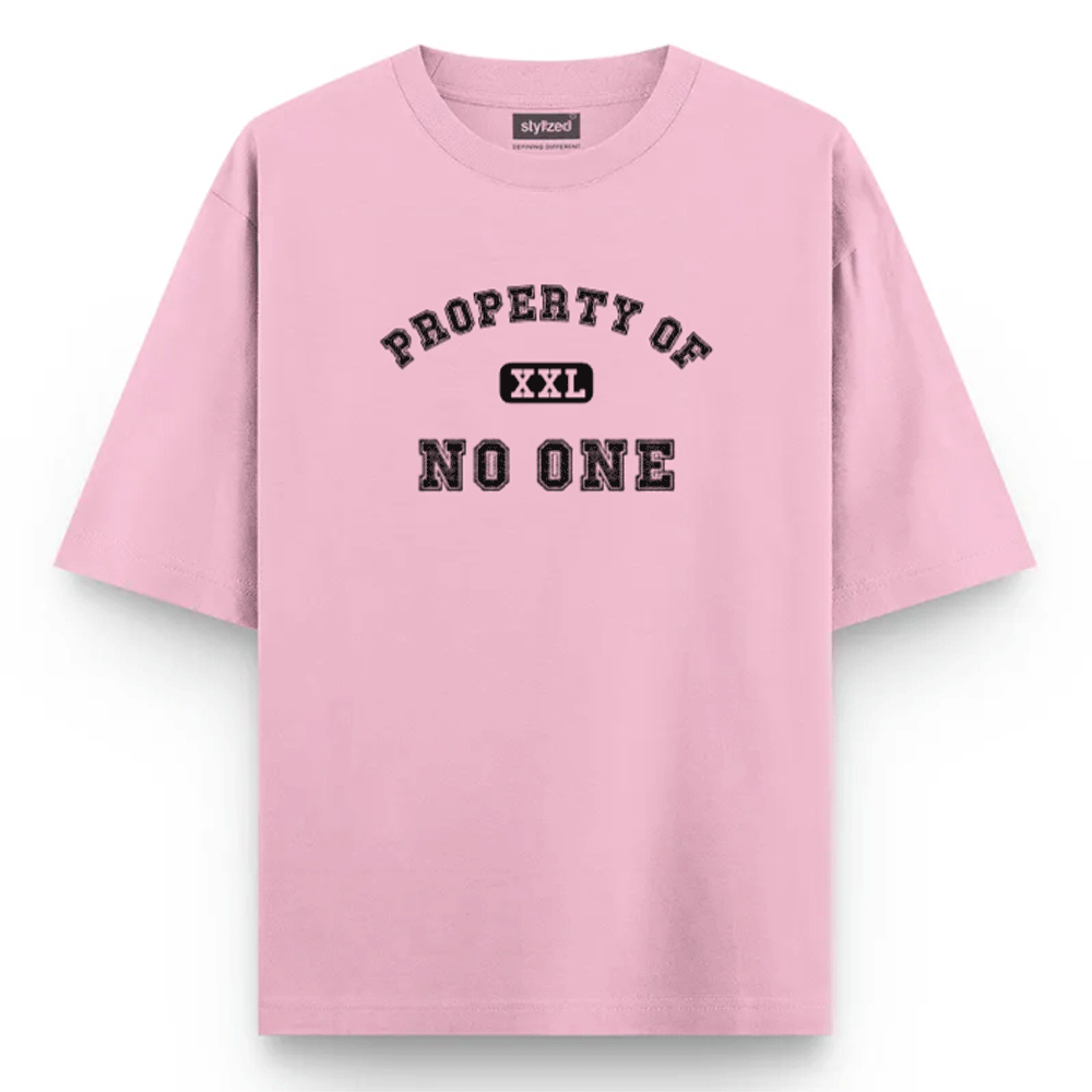 Custom Property of T-shirt - Oversize - Pink / XS - T-Shirt