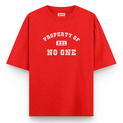 Custom Property of T-shirt - Oversize - Red / XS - T-Shirt