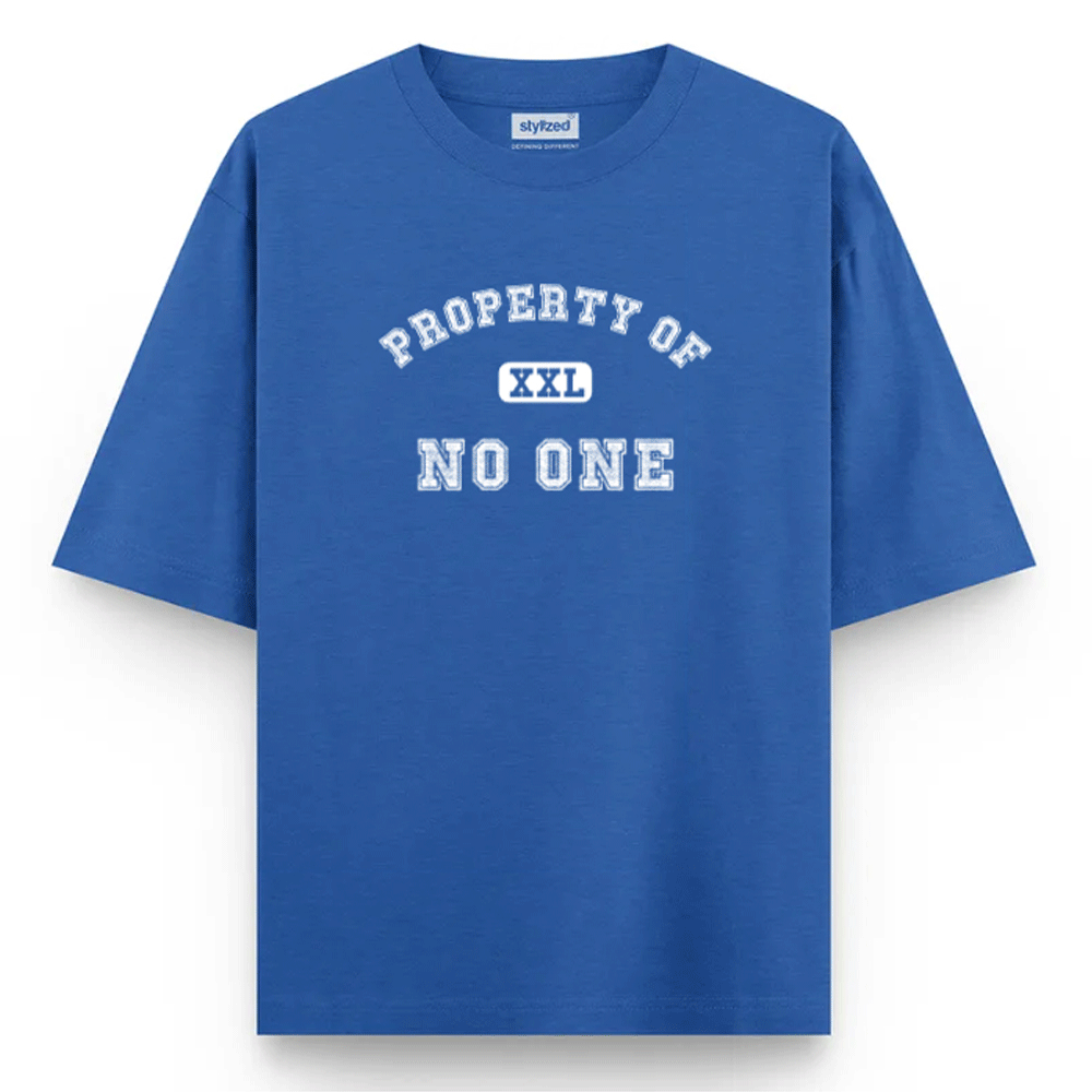 Custom Property of T-shirt - Oversize - Royal Blue / XS - T-Shirt
