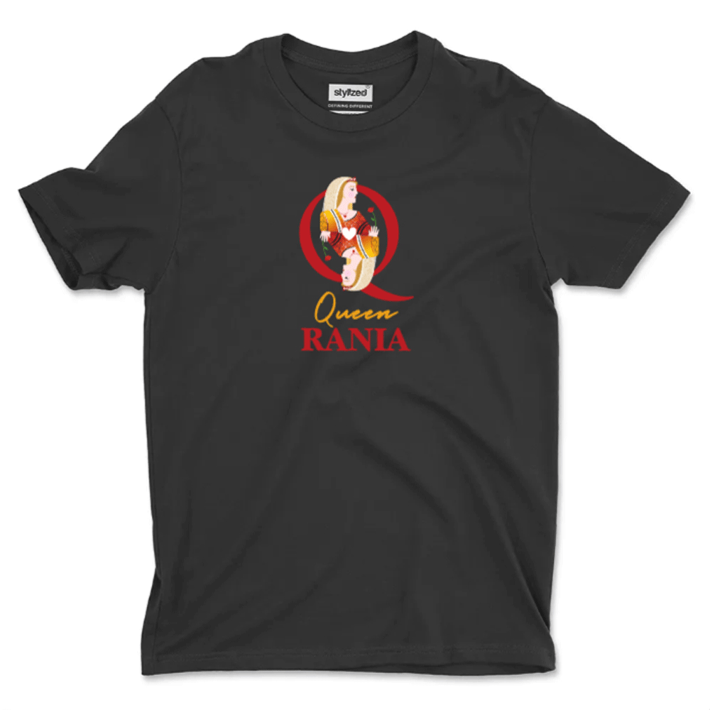 Custom Queen of Hearts T - shirt - Classic - Black / XS - T - Shirt