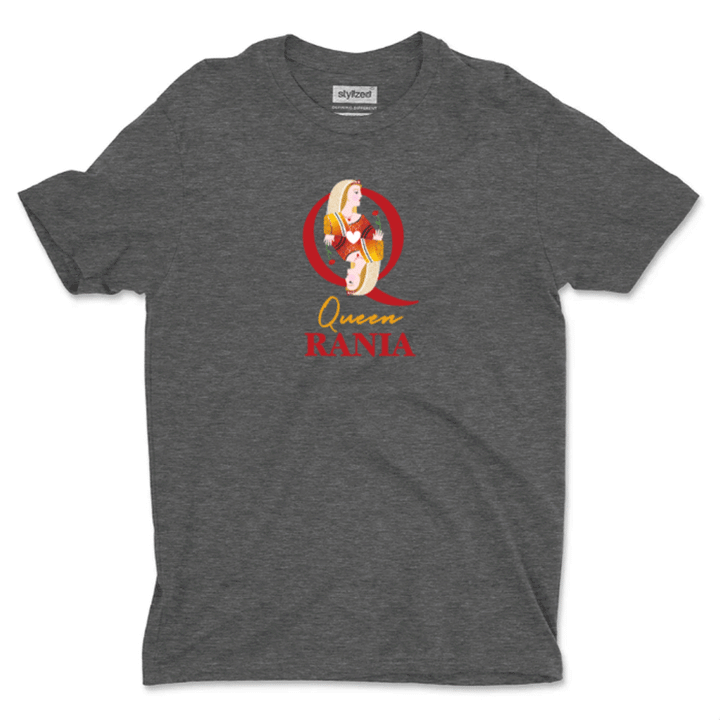 Custom Queen of Hearts T - shirt - Classic - Charcoal Grey / XS - T - Shirt