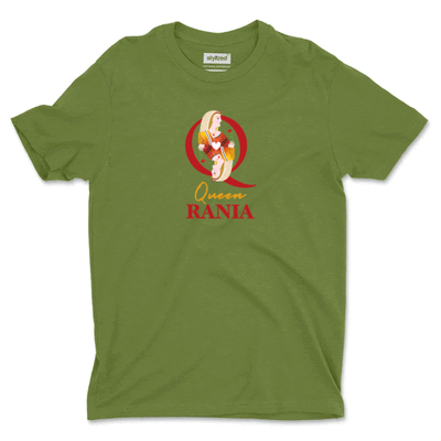 Custom Queen of Hearts T - shirt - Classic - Military Green / XS - T - Shirt