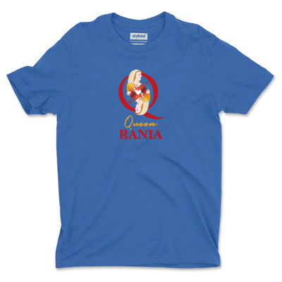 Custom Queen of Hearts T - shirt - Classic - Royal Blue / XS - T - Shirt