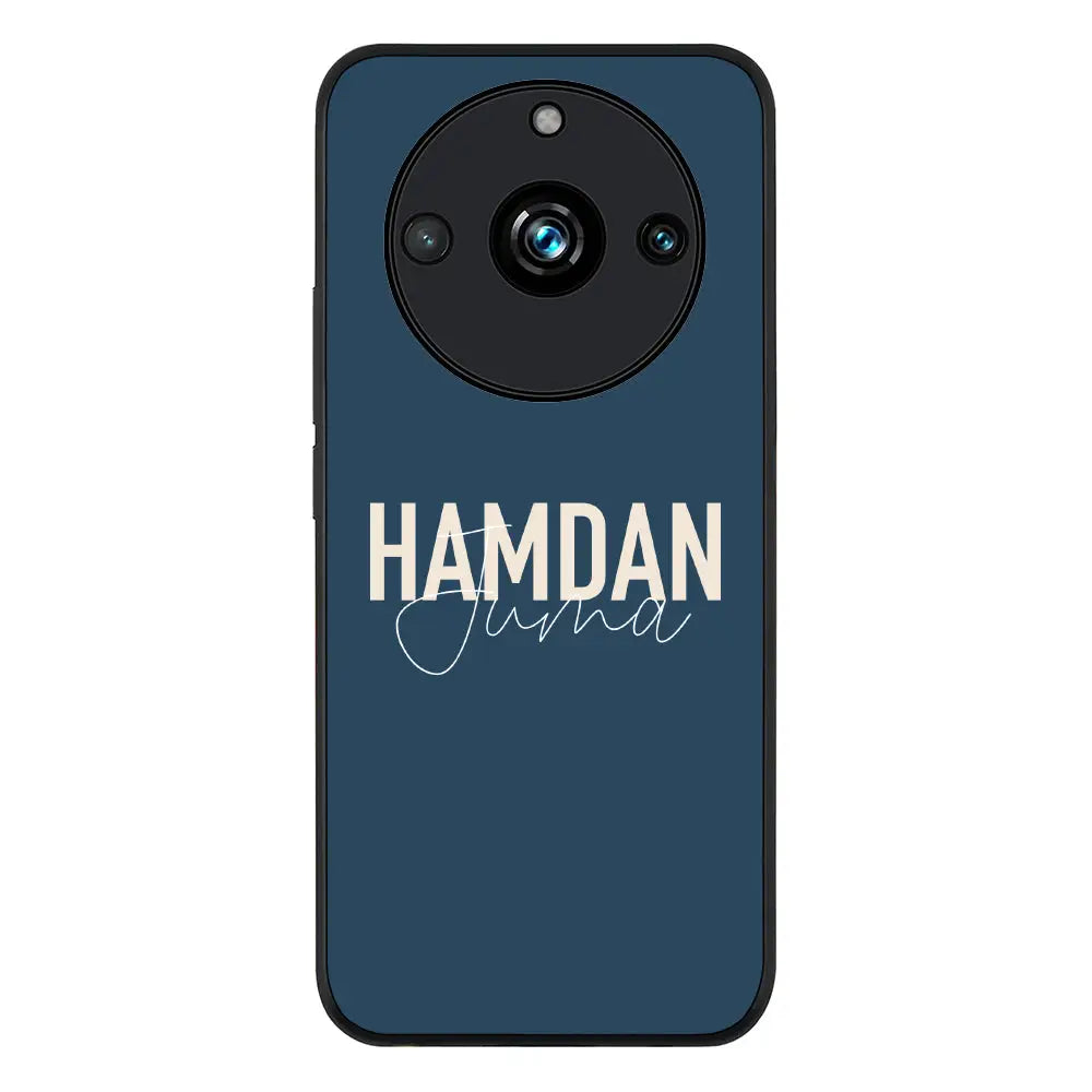 Personalized Name Horizontal Phone Case - Realme - 11 Pro / Plus / Rugged Black - Stylizedd