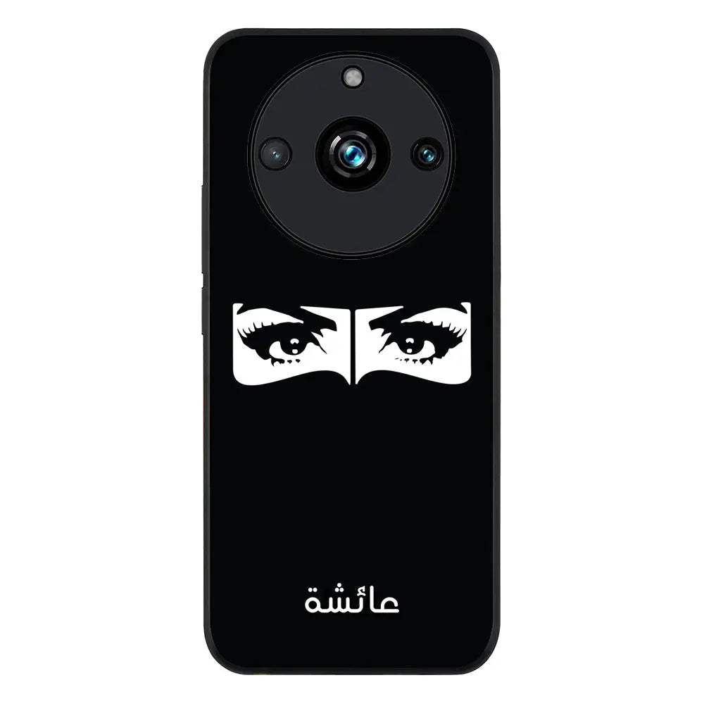 Realme 11 Pro / 11 Pro Plus / Rugged Black Custom Name Niqabi Eye, Phone Case - Realme - Stylizedd.com