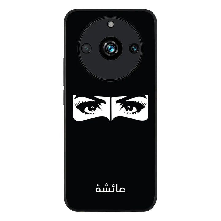 Realme 11 Pro / 11 Pro Plus / Rugged Black Custom Name Niqabi Eye, Phone Case - Realme - Stylizedd.com