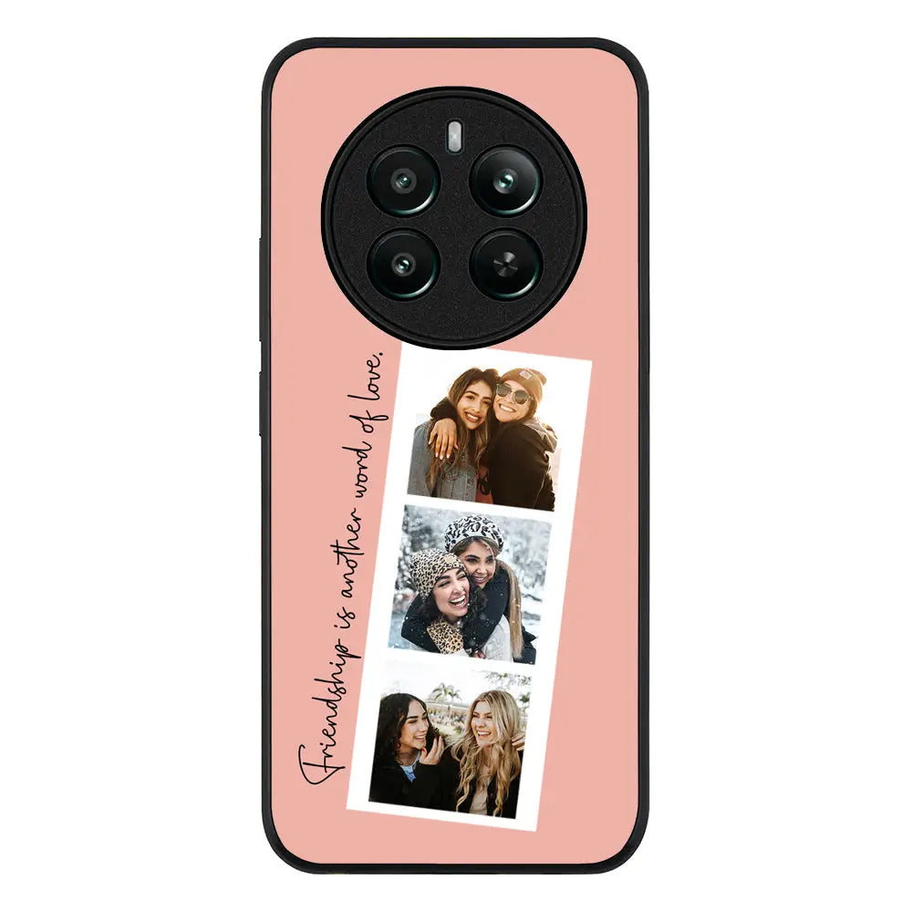 Custom Photo Strip Polaroid Style Phone Case - Realme - 12 Plus / 4G / Rugged Black - Stylizedd