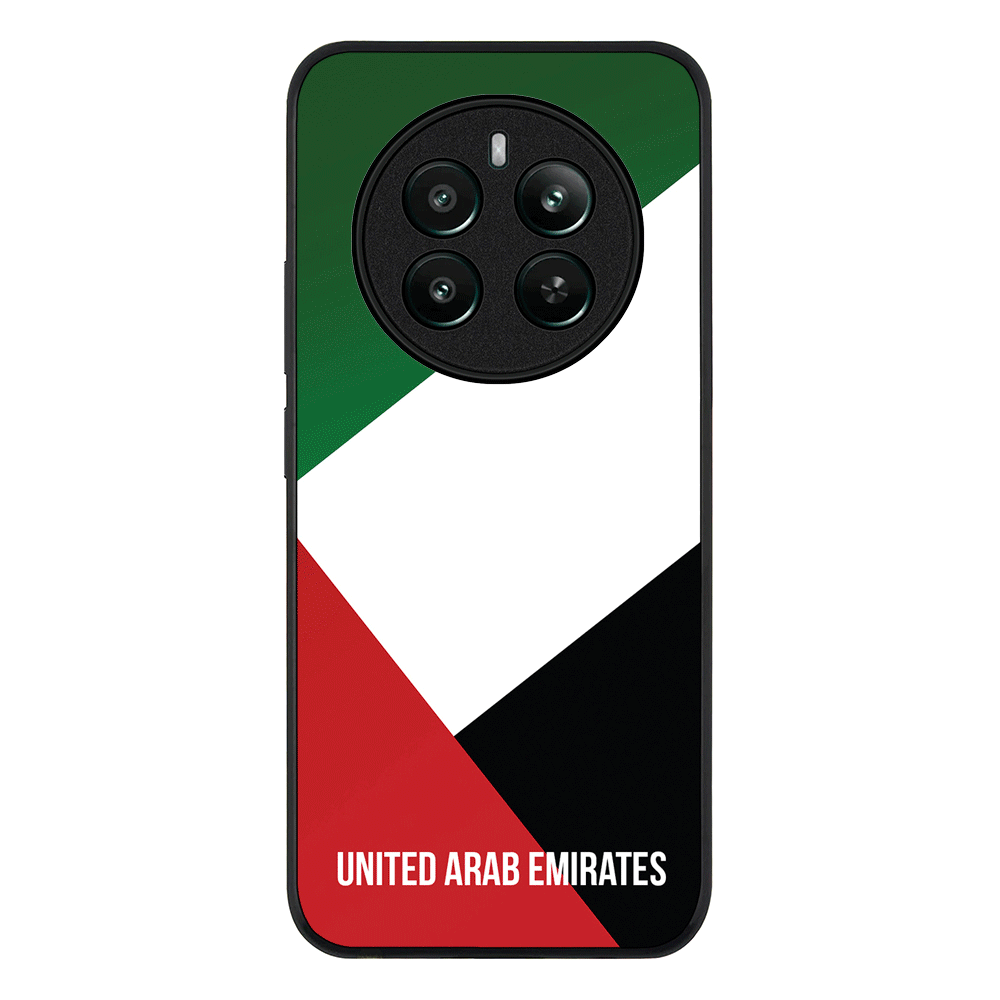 Personalized UAE United Arab Emirates Phone Case - Realme - 12 Plus / 4G / Rugged Black - Stylizedd