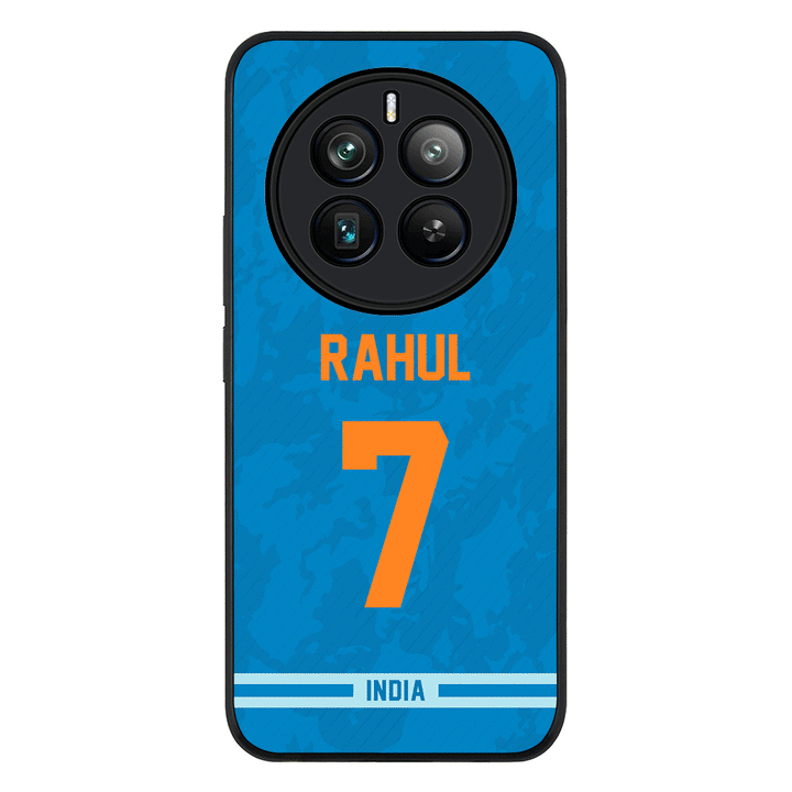Personalized Cricket Jersey Phone Case Custom Name & Number - Realme - 12 Pro / Plus / Rugged Black