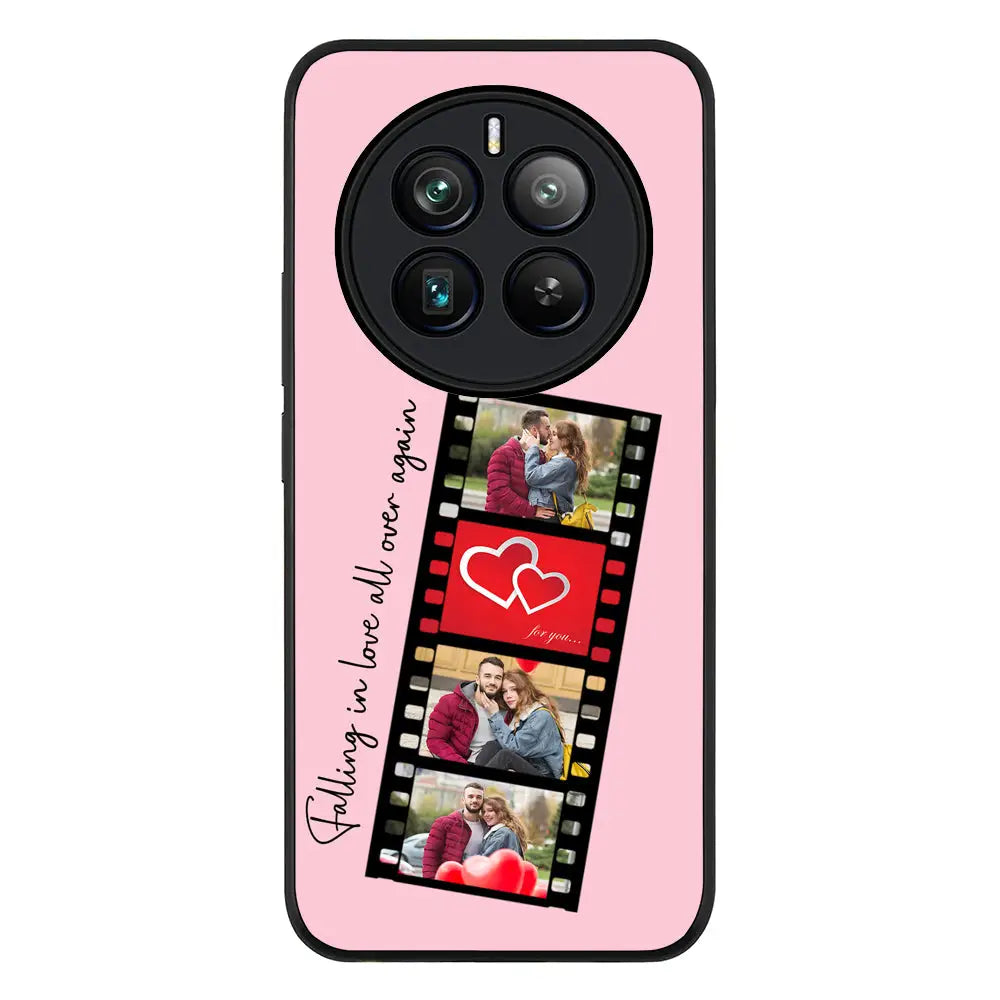 Custom Valentine Photo Film Strips Phone Case - Realme - 12 Pro / Plus / Rugged Black - Stylizedd