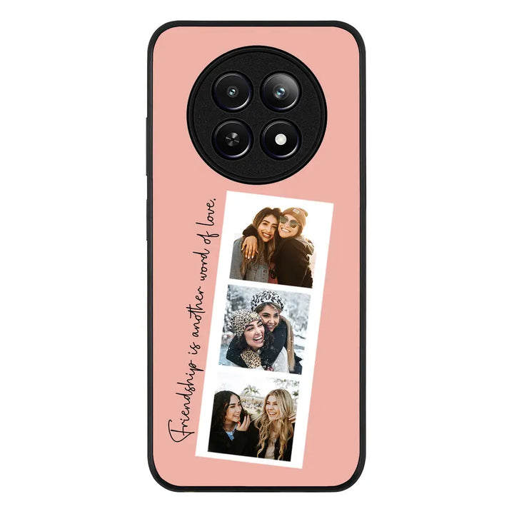 Custom Photo Strip Polaroid Style Phone Case - Realme - 12 / 12x 5G / Rugged Black - Stylizedd