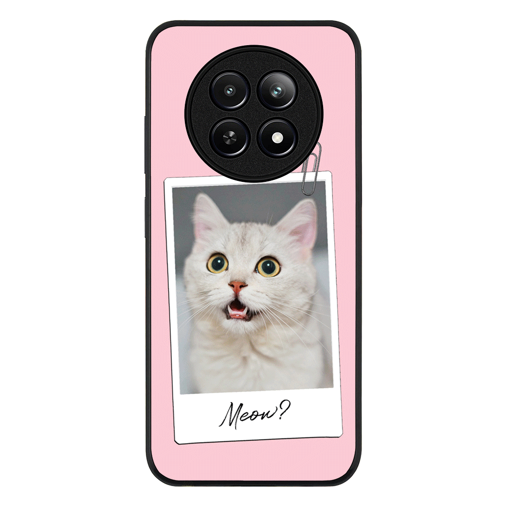 Polaroid Photo Pet Cat Phone Case - Realme - 12 / 12x 5G / Rugged Black - Stylizedd