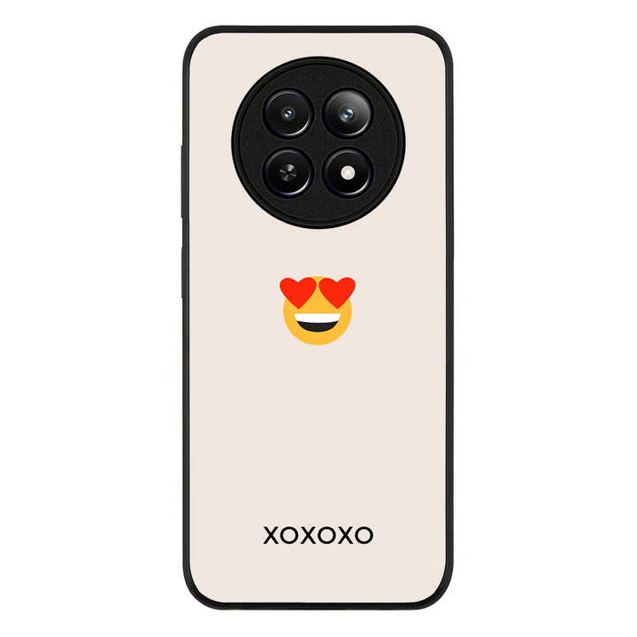 Custom Text Emojis Emoticons Phone Case - Realme - 12 / 12x 5G / Rugged Black - Stylizedd