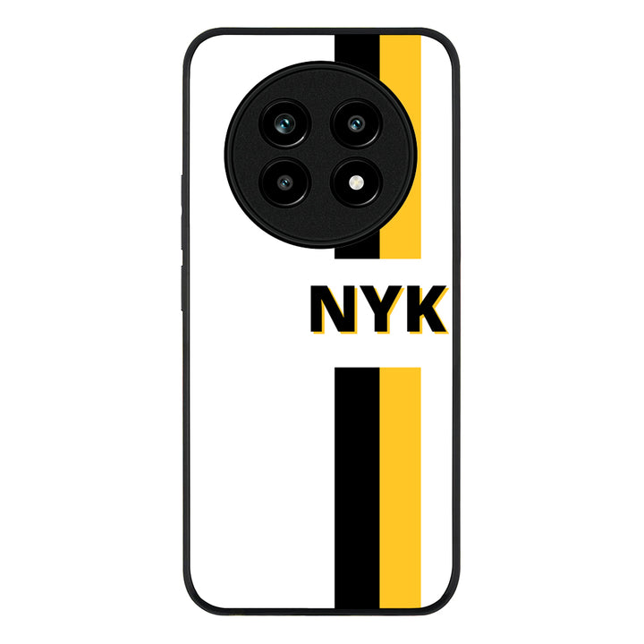 Custom Striped Monogram Phone Case - Realme