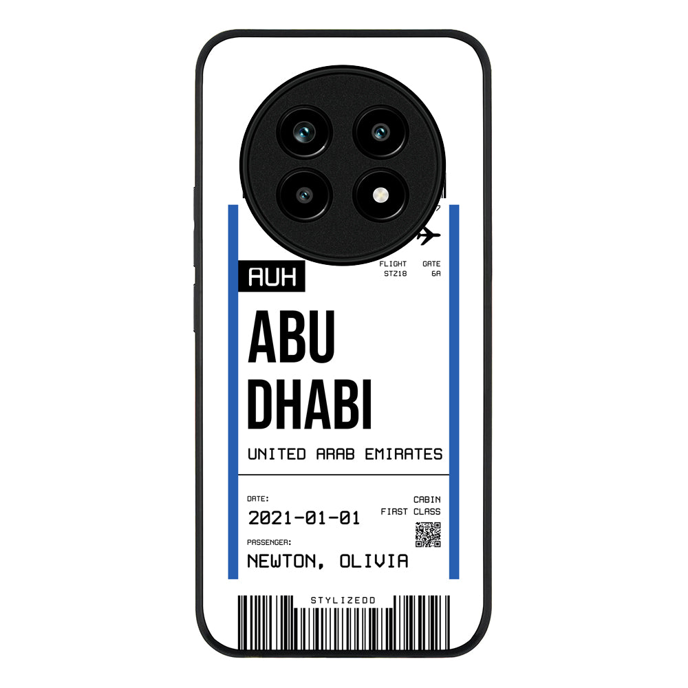 Custom Flight Boarding Pass Ticket Phone Case - Realme