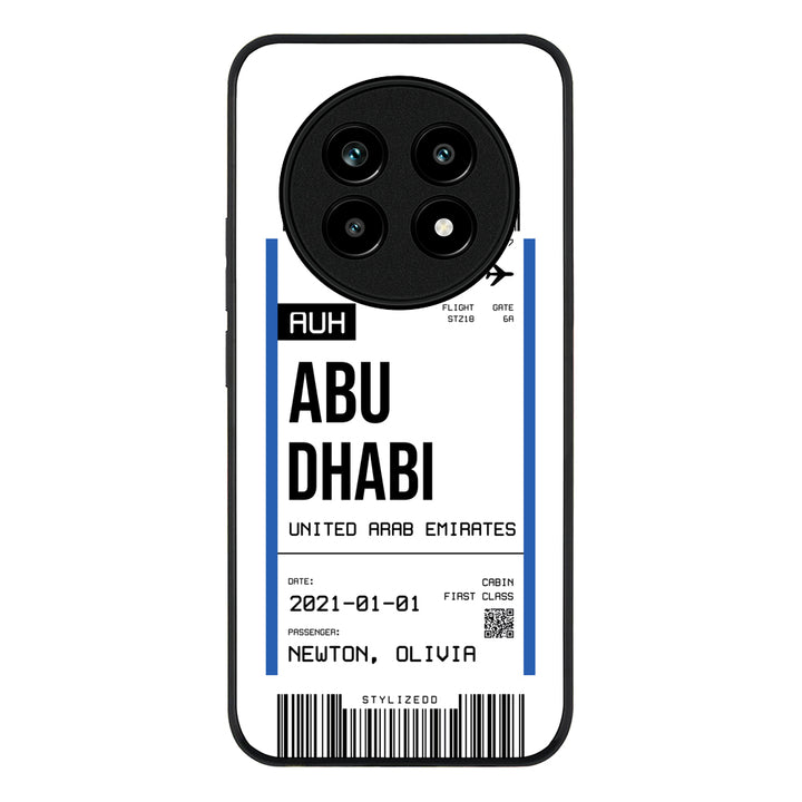 Custom Flight Boarding Pass Ticket Phone Case - Realme