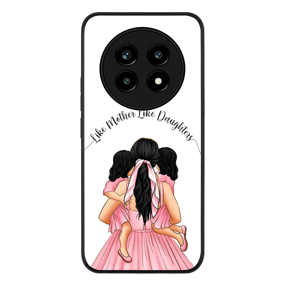 Mother 2 daughters Custom Clipart, Text Phone Case - Realme