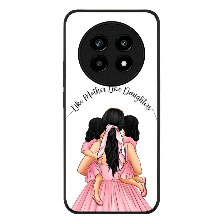 Mother 2 daughters Custom Clipart, Text Phone Case - Realme