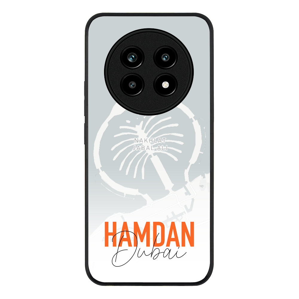 Personalized Location Map & Name, Phone Case - Realme