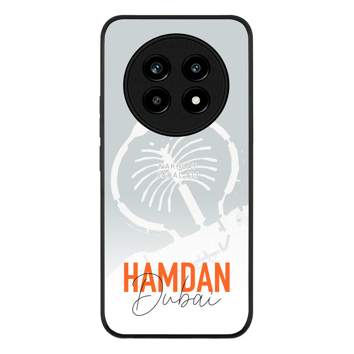 Personalized Location Map & Name, Phone Case - Realme
