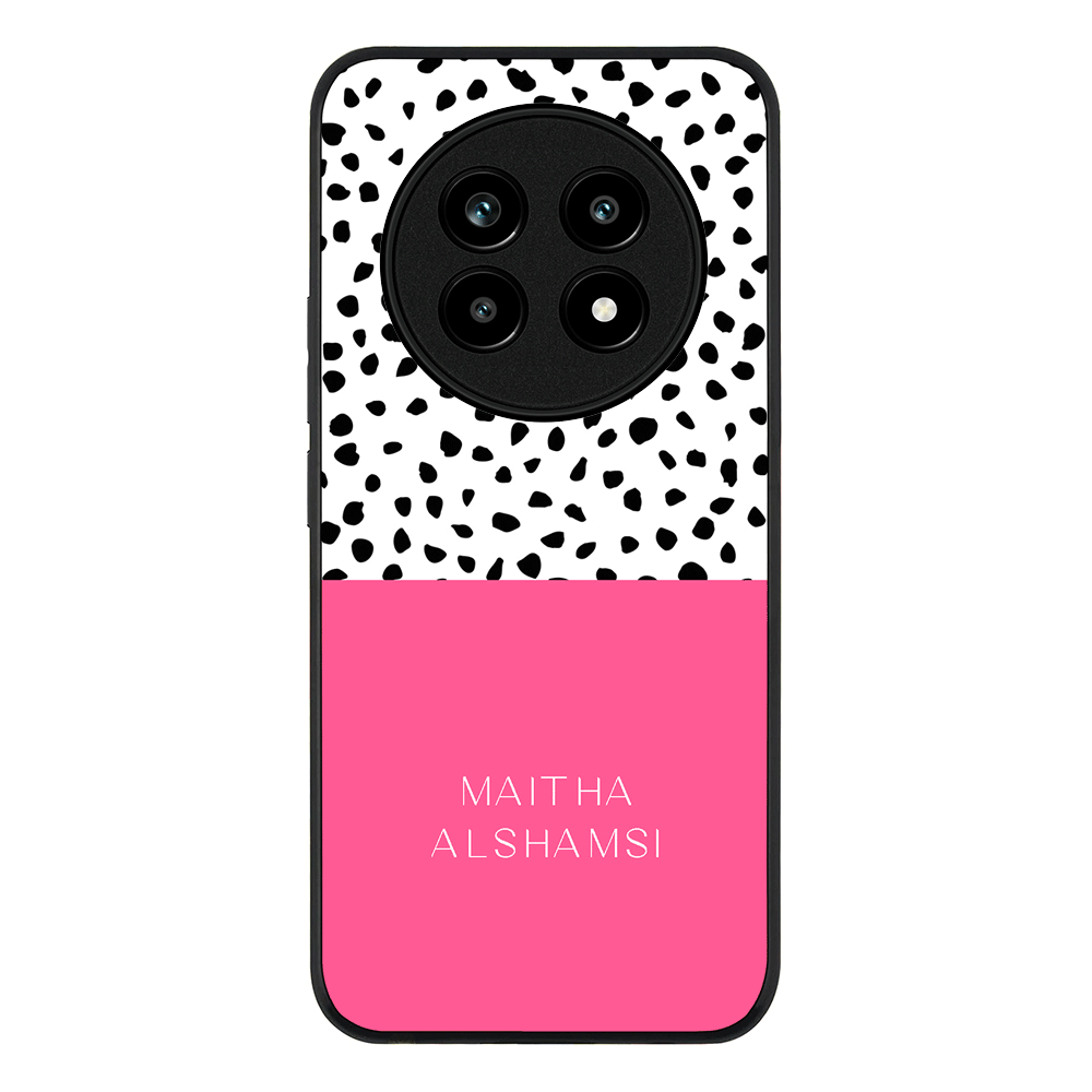 Personalized Text Colorful Spotted Dotted, Phone Case - Realme