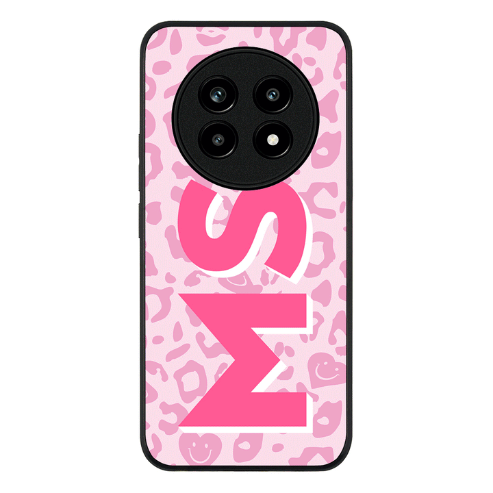 Custom Monogram Initial 3D Shadow Text Seamless Pattern, Phone Case - Realme