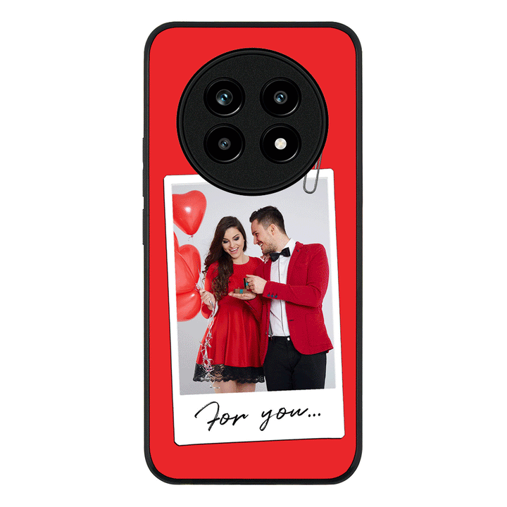 Personalized Polaroid Photo Valentine, Phone Case - Realme