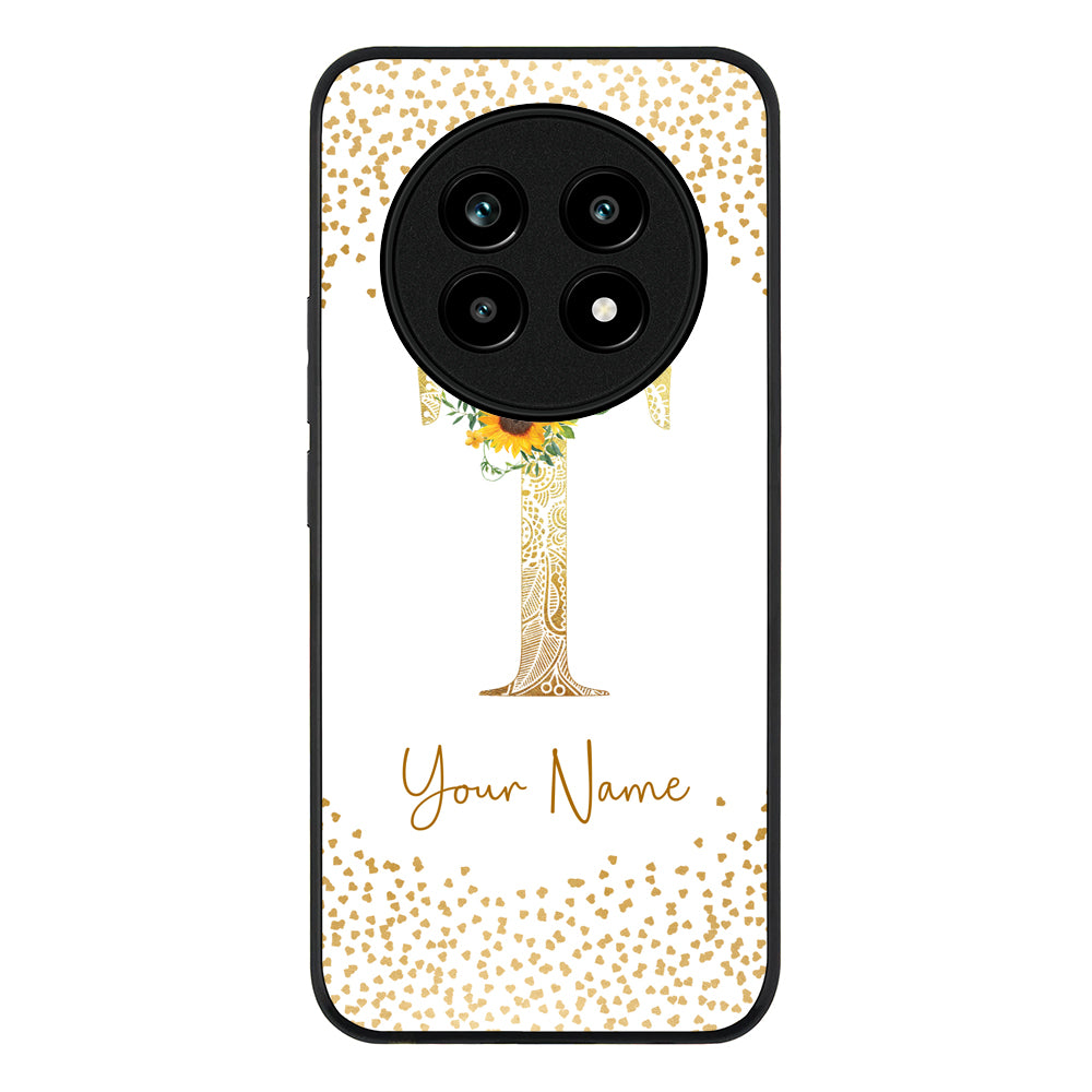 Floral Mandala Initial Phone Case - Realme