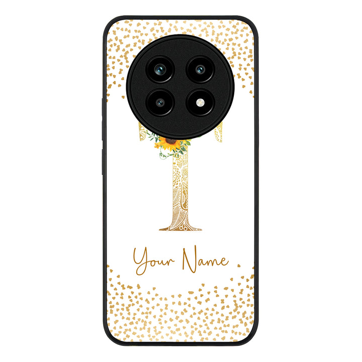 Floral Mandala Initial Phone Case - Realme