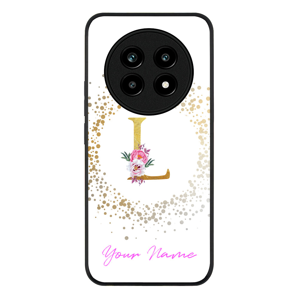 Floral Initial Phone Case - Realme