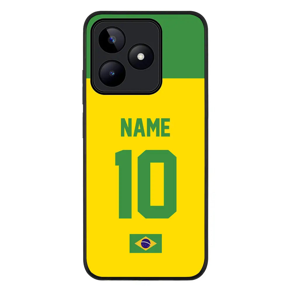 Personalized Football Jersey Phone Case Custom Name & Number - Realme - C51 / Narzo N53 / Note 50