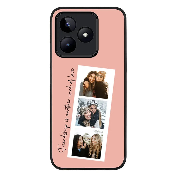 Realme C53 / Rugged Black Phone Case Custom Photo Strip Polaroid Style, Phone Case - Realme - Stylizedd