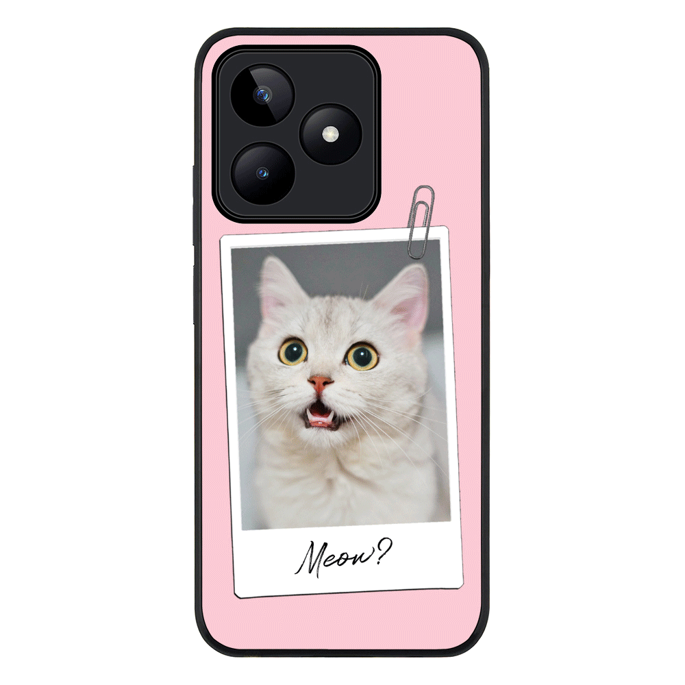 Polaroid Photo Pet Cat Phone Case - Realme - C53 / Rugged Black - Stylizedd