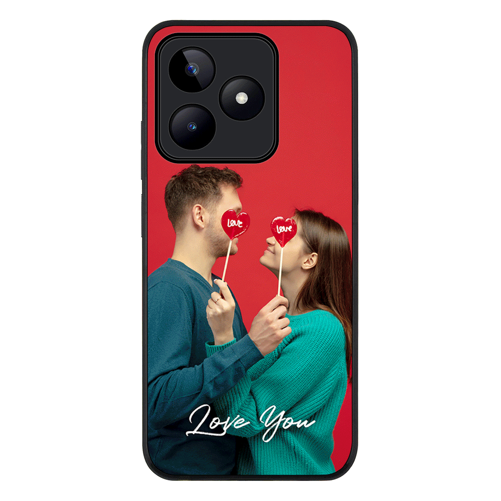 Custom Photo Valentine Phone Case - Realme - C53 / Rugged Black - Stylizedd