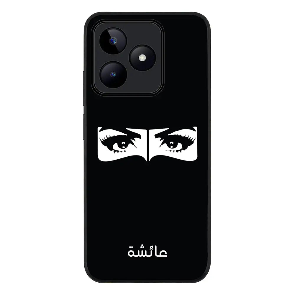 Realme C53 / Rugged Black Custom Name Niqabi Eye, Phone Case - Realme - Stylizedd.com