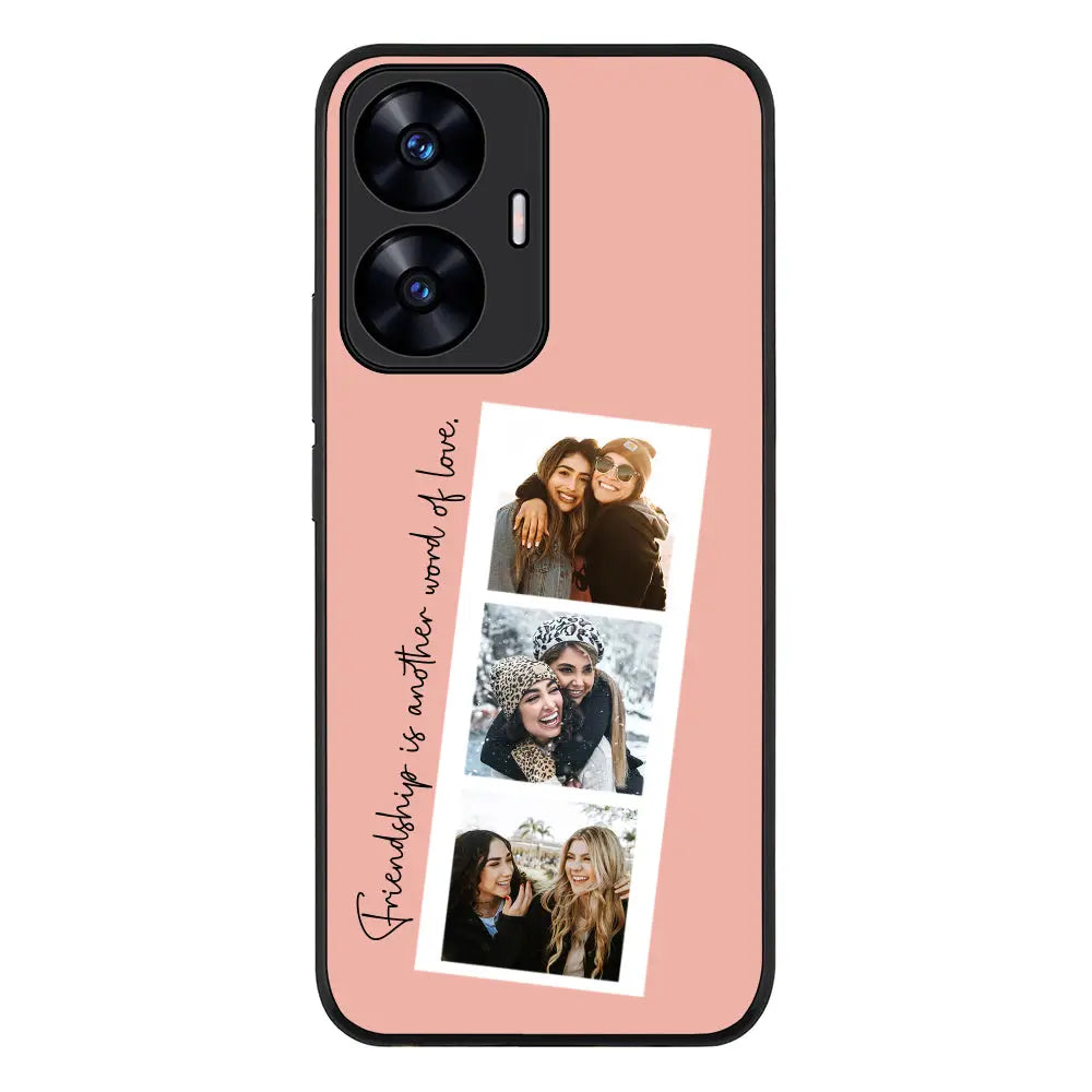 Realme C55 4G / Rugged Black Phone Case Custom Photo Strip Polaroid Style, Phone Case - Realme - Stylizedd