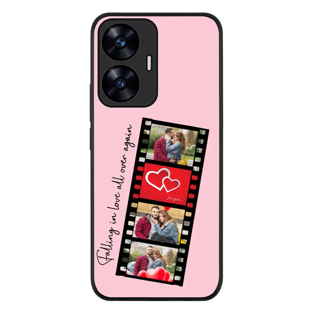 Realme C55 4G / Rugged Black Phone Case Custom Valentine Photo Film Strips, Phone Case - Realme - Stylizedd