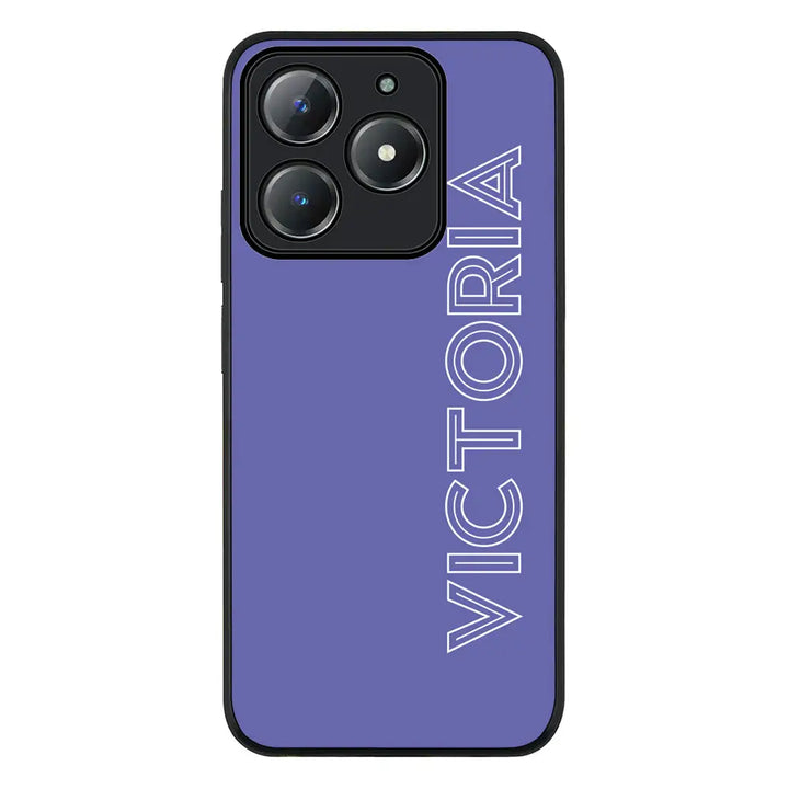 Personalized Name Custom Phone Case - Realme - C63 / C61 / Rugged Black - Stylizedd