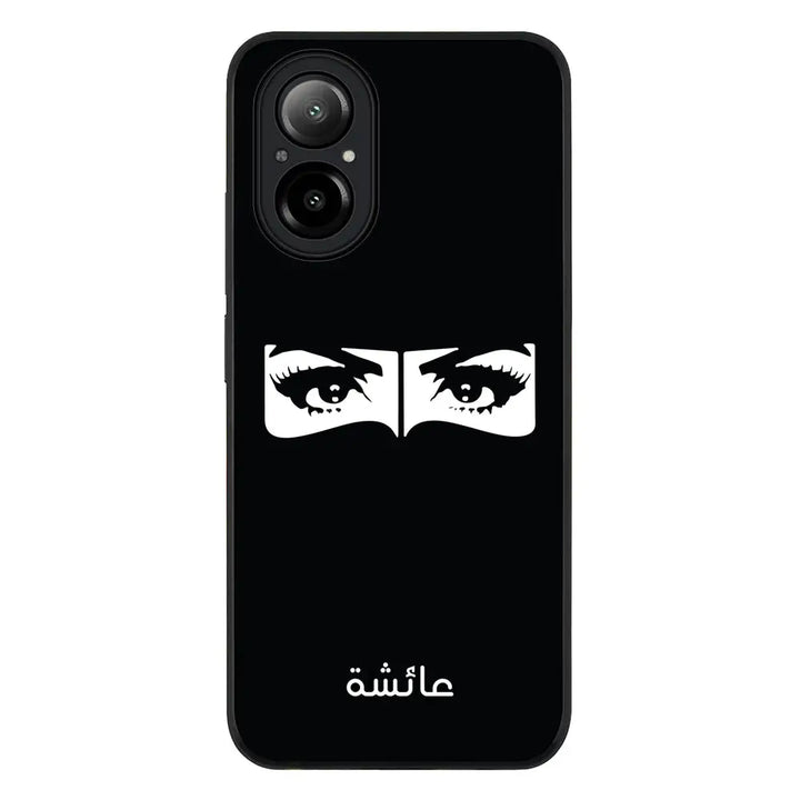 Realme C67 4G / Rugged Black Custom Name Niqabi Eye, Phone Case - Realme - Stylizedd.com