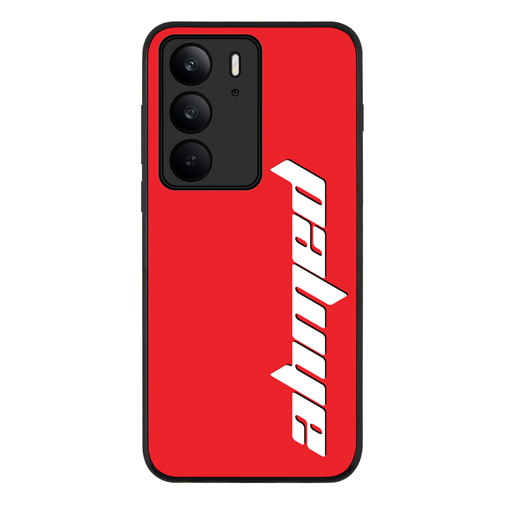 Custom Text, Vertical Name Phone Case - Realme