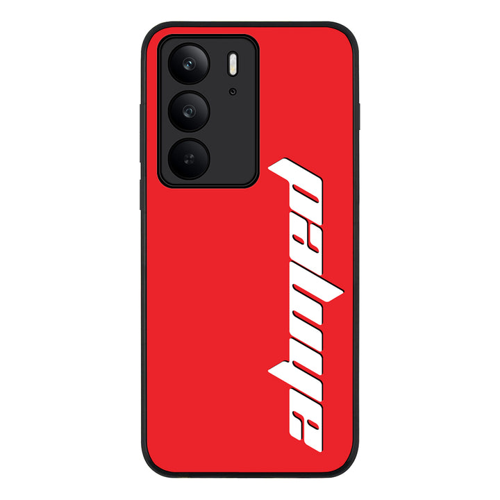 Custom Text, Vertical Name Phone Case - Realme