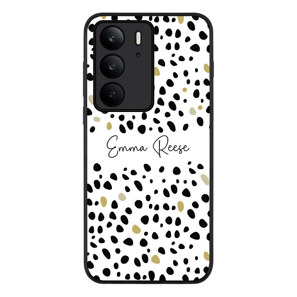Pebble Multi Color Custom Text, My Name Phone Case - Realme