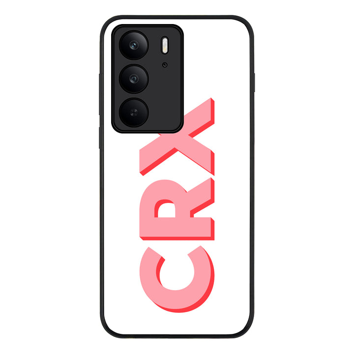 Personalized Monogram Initial 3D Shadow Text Phone Case - Realme