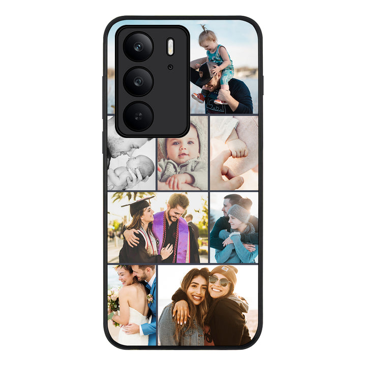 Personalised Photo Collage Grid Phone Case - Realme
