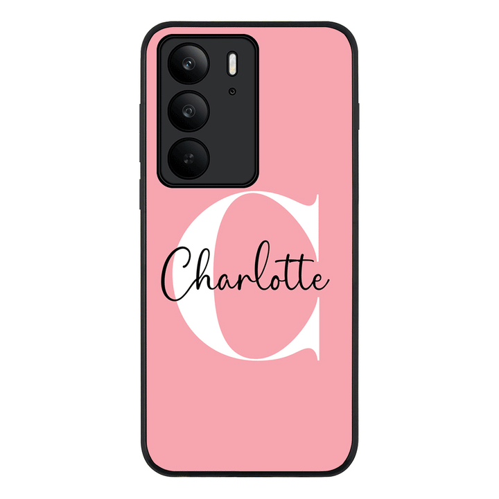 Custom Monogram Large Initial Name & Letter, Phone Case - Realme
