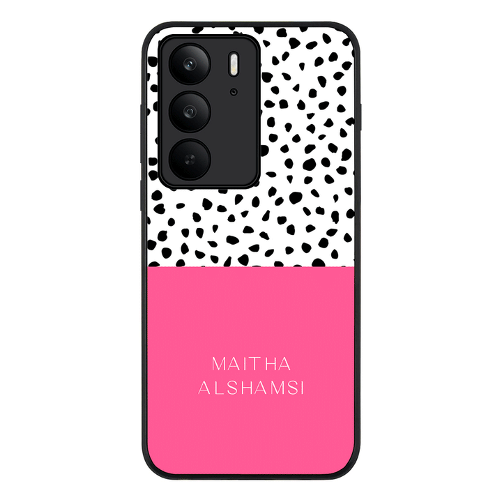 Personalized Text Colorful Spotted Dotted, Phone Case - Realme