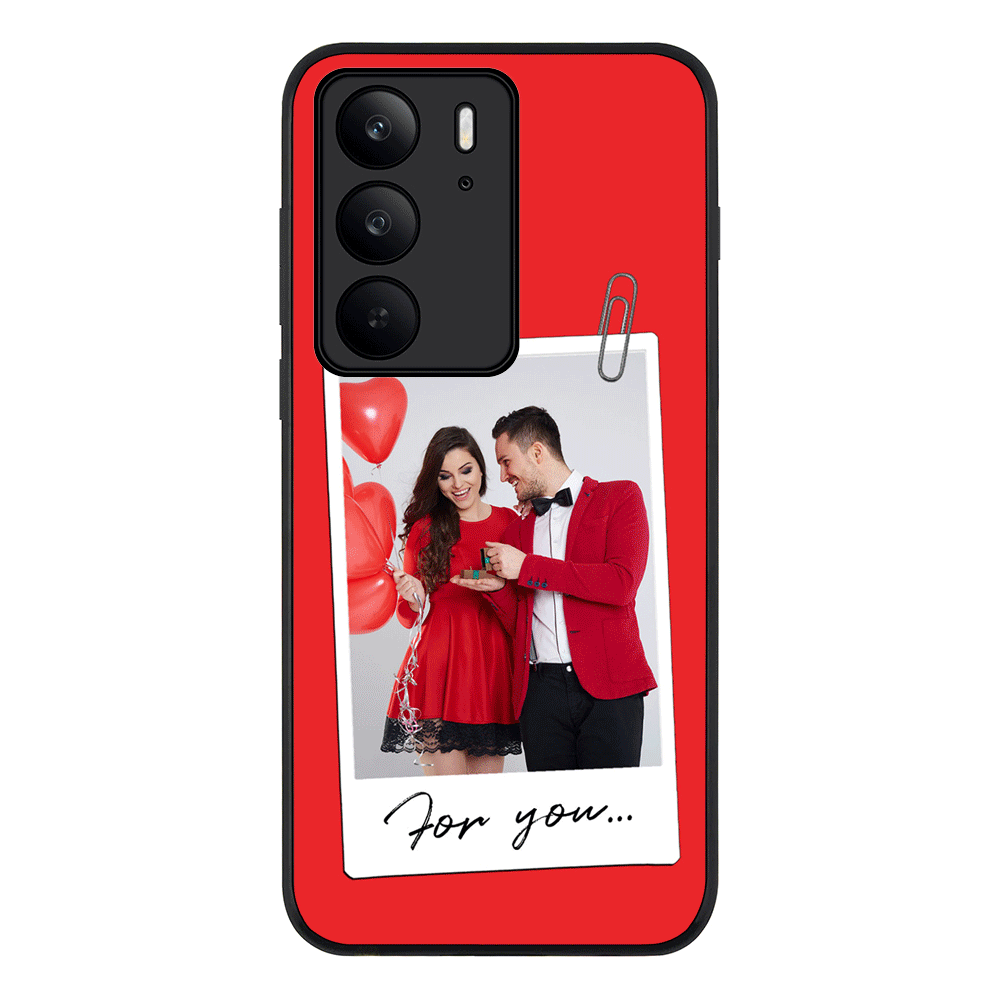 Personalized Polaroid Photo Valentine, Phone Case - Realme